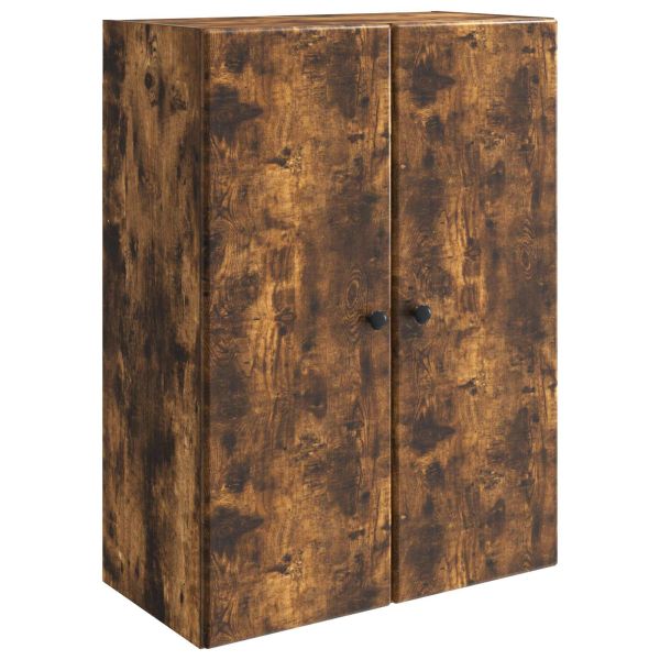 Стенно шкафче Опушен дъб 66 x 34,5 x 90 см Инженерна дървесина