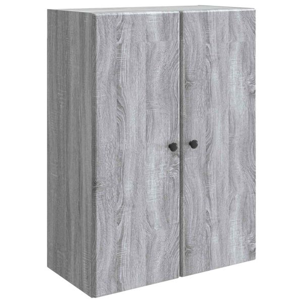 Стенно шкафче Сив Сонома 66 x 34,5 x 90 см Инженерна дървесина
