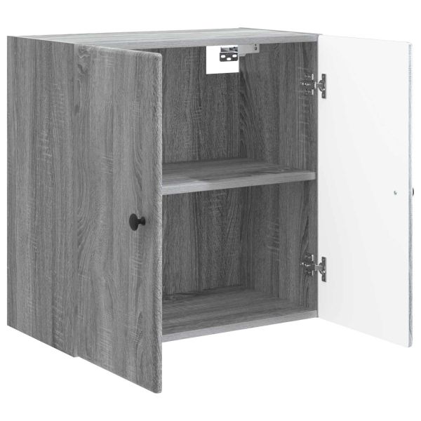 Стенно шкафче Сив Сонома 59 x 31 x 60 см Инженерна дървесина