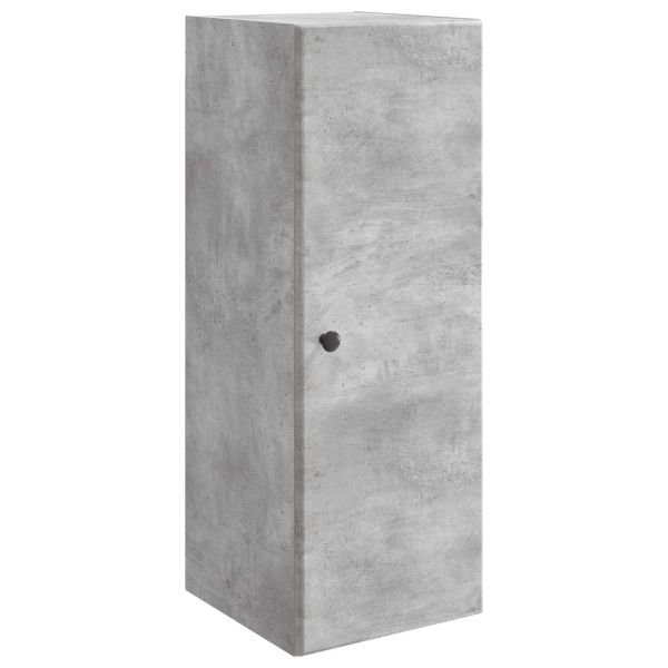 Стенно шкафче Бетонно сиво 33 x 34,5 x 90 см
