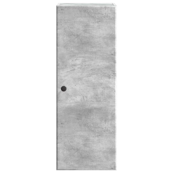 Стенно шкафче Бетонно сиво 33 x 34,5 x 90 см