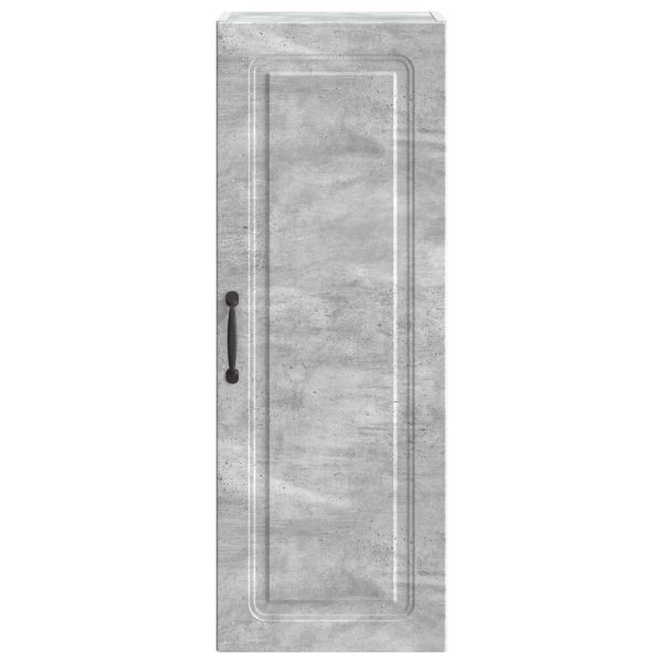 Стенно шкафче Бетонно сиво 33 x 34,5 x 90 см