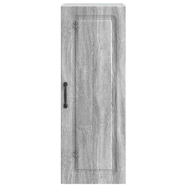 Стенно шкафче Сив Сонома 33 x 34,5 x 90 см Инженерна дървесина