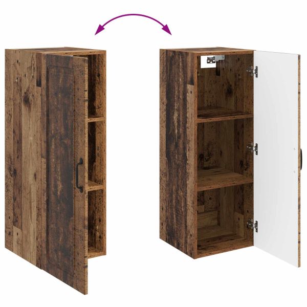 Стенно шкафче Старо дърво 33 x 34,5 x 90 см Инженерна дървесина