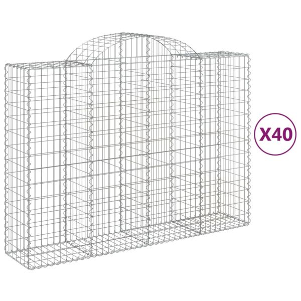 Габионни кошници арка 40 бр 200x50x140/160см поцинковано желязо