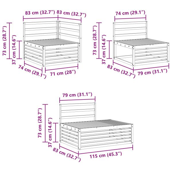 Комплекти дивани 5 Брой 277,5 x 198,5 x 73 см
