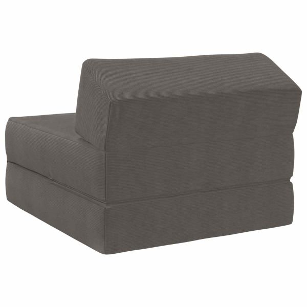 Сгъваем диван легло Светлосиво 60 x 70 x 41 см Текстил