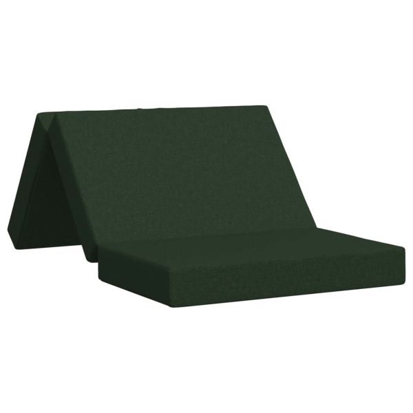 Сгъваем диван легло 80 x 67 x 45 см Тъмнозелено