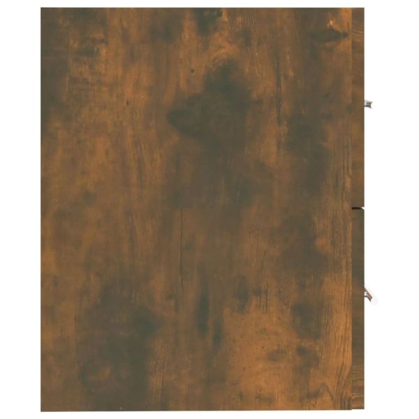 Шкаф за мивка, опушен дъб, 60x38,5x48 см, инженерно дърво