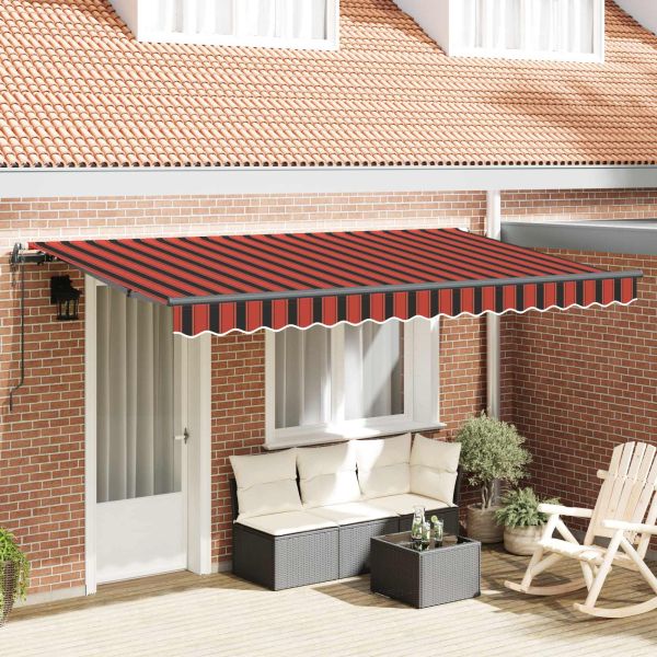 Сгъваем навес Оранжево 350 x 200 cm текстил