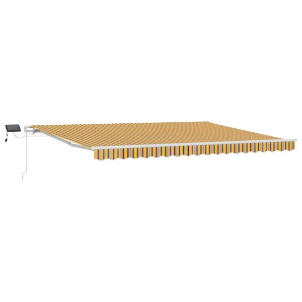 Прибираща се тента Многоцветен 450 × 350 cm Тъкан и алуминий