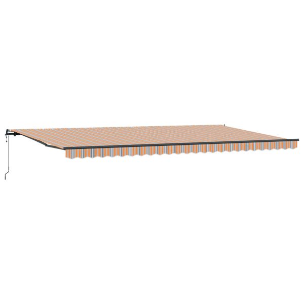 Прибираща се тента Многоцветен 600 × 300 cm Тъкан и алуминий
