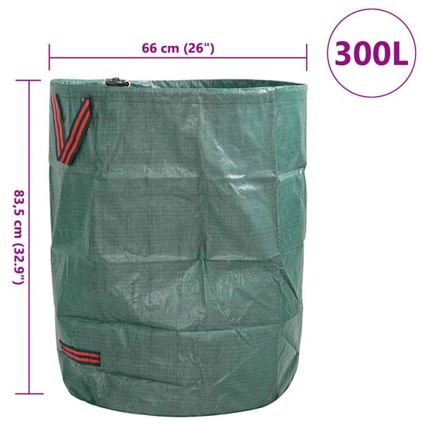 Чували за градински отпадъци 4 pcs Зелен 66 x 66 x 83,5 см