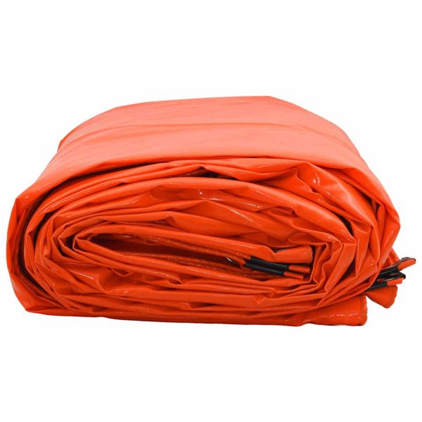 Найлон 650g / m² Оранжево 1 x 2,5 m Канва с PVC покритие