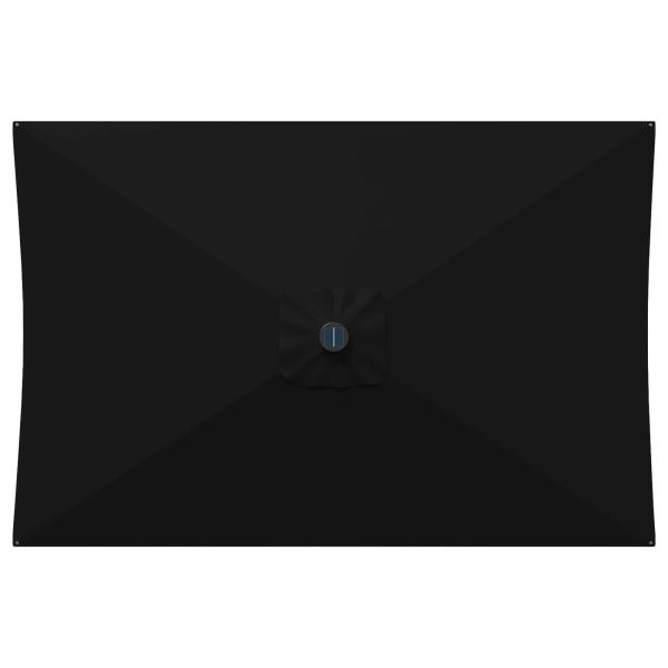 Градинен чадър с LED светлини и основа 200 x 300 cm Полиестер