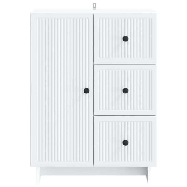Служебен шкаф Бяло 66 x 34,5 x 90 см Инженерна дървесина
