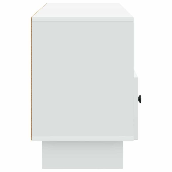 ТВ шкаф с чекмедже Бяло 102 x 34,5 x 50 см Инженерна дървесина