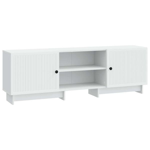 ТВ шкаф Бял 150 x 31 x 50 см Инженерен дървен материал