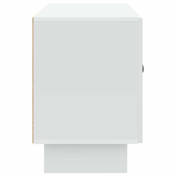 ТВ шкаф Бяло 99 x 34,5 x 50 см Инженерна дървесина