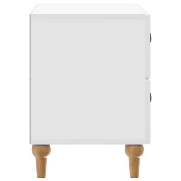 Нощен шкаф Бяло 62 x 34,5 x 48 см Инженерна дървесина
