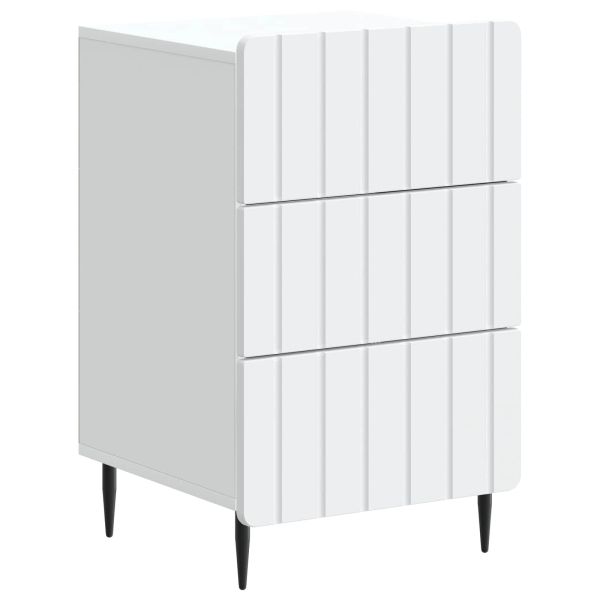 Нощен шкаф с чекмедже Бяло 43x 41 x 68 см Инженерна дървесина