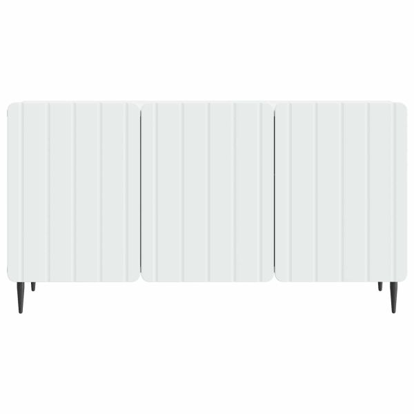 ТВ шкаф Бяло 99 x 34,5 x 52 см Инженерна дървесина