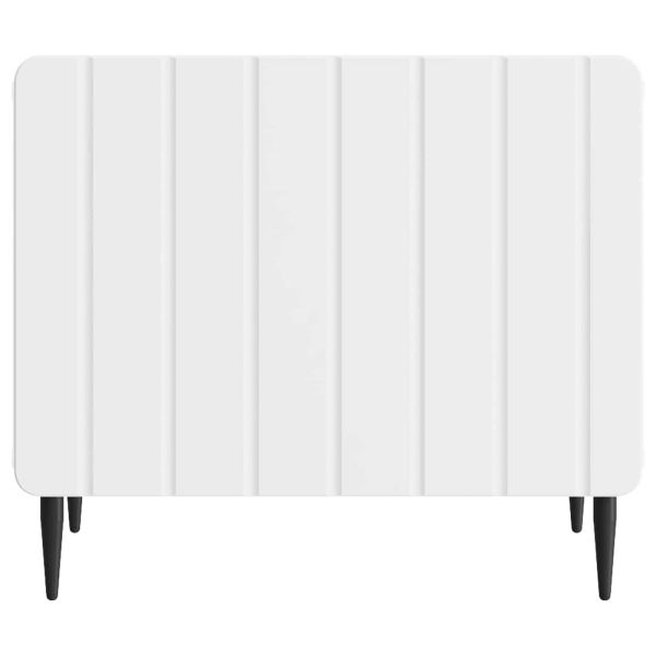 Масичка за кафе Бяло 49 x 50 x 42 см Инженерна дървесина