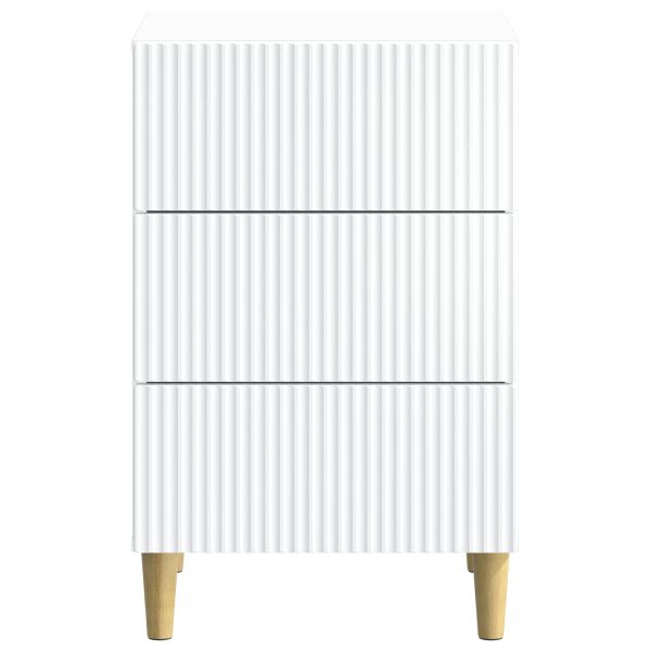 Нощен шкаф Бяло 43 x 41 x 66,5 см Инженерна дървесина