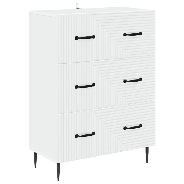 Чекмеджетен шкаф Бяло 66 x 34,5 x 89,5 см Инженерна дървесина