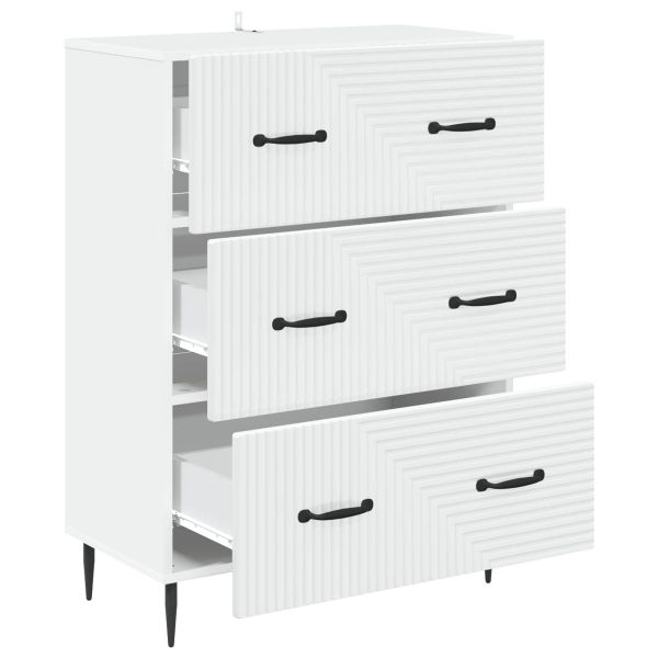 Чекмеджетен шкаф Бяло 66 x 34,5 x 89,5 см Инженерна дървесина