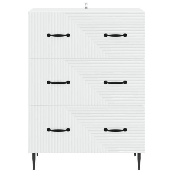 Чекмеджетен шкаф Бяло 66 x 34,5 x 89,5 см Инженерна дървесина