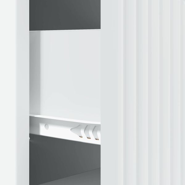 Чекмеджетен шкаф Бяло 33 x 34,5 x 89,5 см Инженерна дървесина
