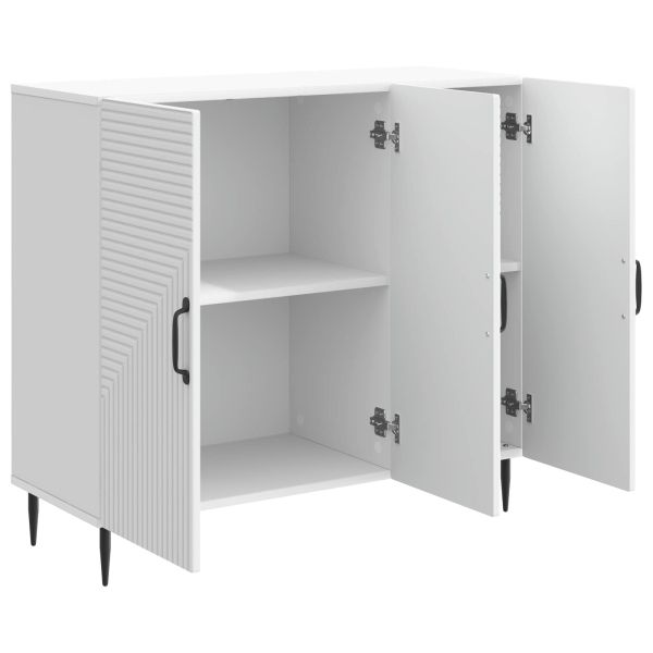 Служебен шкаф Бяло 89 x 34,5 x 80 см Инженерна дървесина