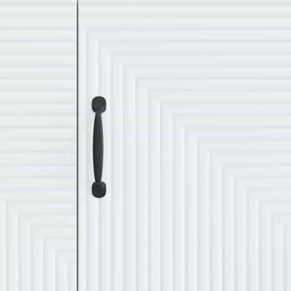 ТВ шкаф Бяло 99 x 34,5 x 50 см Инженерна дървесина