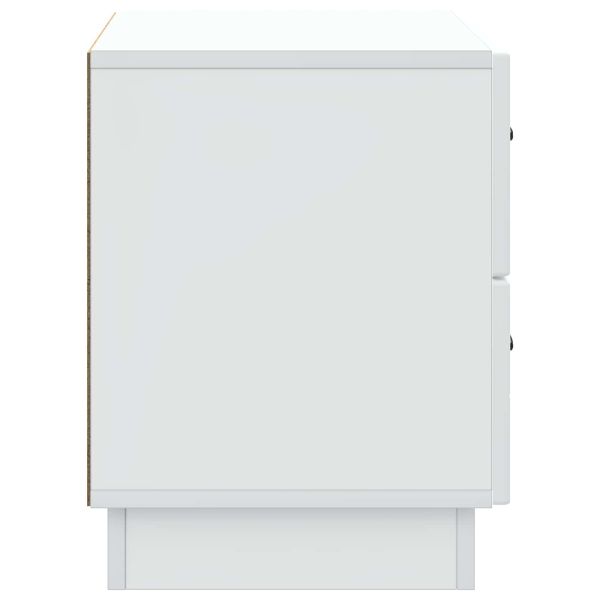 Нощен шкаф Бяло 62 x 34,5 x 44,5 см Инженерна дървесина