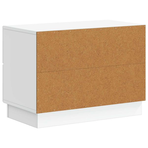 Нощен шкаф Бяло 62 x 34,5 x 44,5 см Инженерна дървесина