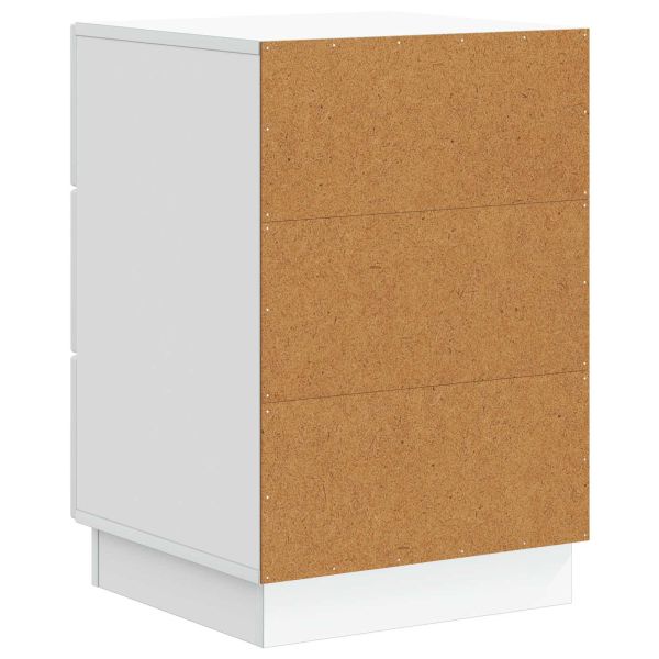 Нощен шкаф Бяло 43 x 41 x 63,5 см Инженерна дървесина
