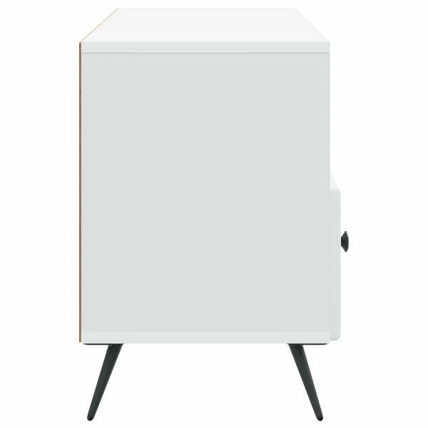 ТВ шкаф с чекмедже Бяло 102 x 34,5 x 50 см Инженерна дървесина
