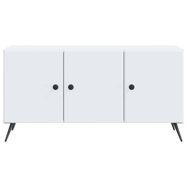 ТВ шкаф Бяло 99 x 34,5 x 50 см Инженерна дървесина