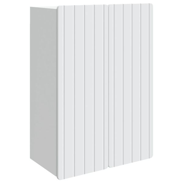 Стенно шкафче Бяло 66 x 34,5 x 92 см Инженерна дървесина
