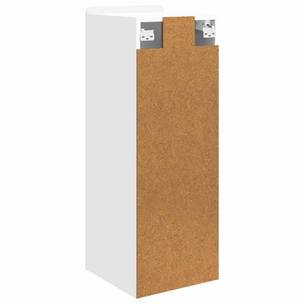 Стенно шкафче Бяло 33 x 34,5 x 94 см Инженерна дървесина