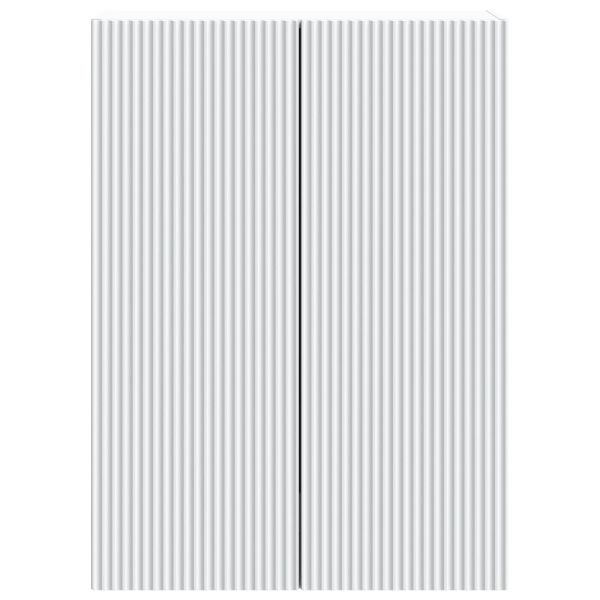 Стенно шкафче Бяло 66 x 34,5 x 90 см Инженерна дървесина
