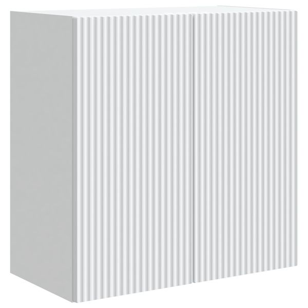 Стенно шкафче Бяло 59 x 31 x 60 см Инженерна дървесина