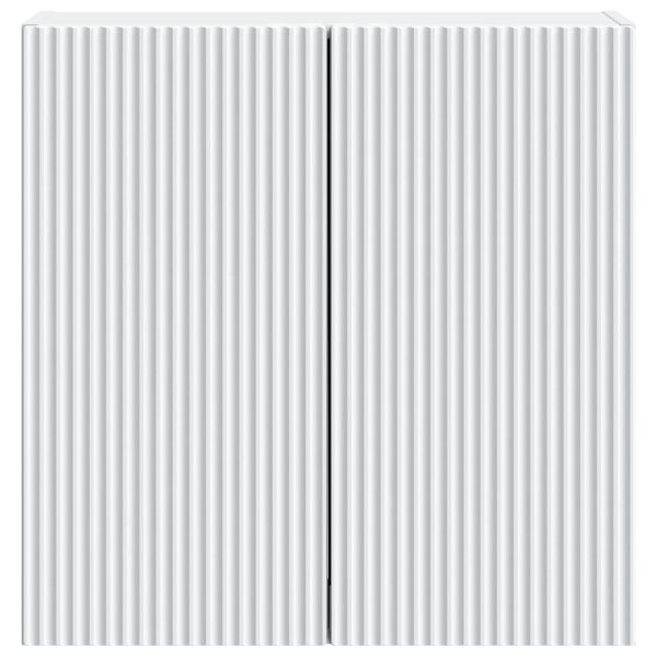 Стенно шкафче Бяло 59 x 31 x 60 см Инженерна дървесина