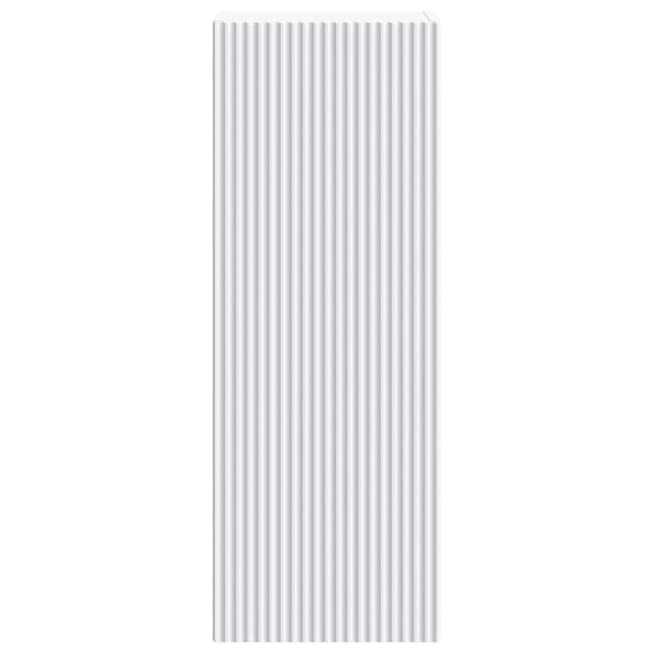 Стенно шкафче Бяло 33 x 34,5 x 90 см Инженерна дървесина