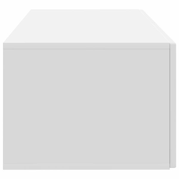 Стенно монтиран ТВ шкаф Бяло 78,5 x 41 x 30 см