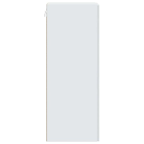 Стенно шкафче Бяло 33 x 34,5 x 90 см Инженерна дървесина