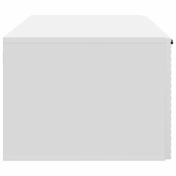 Стенно монтиран ТВ шкаф Бяло 59,5 x 41 x 30 см