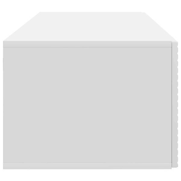 Стенно монтиран ТВ шкаф Бяло 78,5 x 41 x 30 см