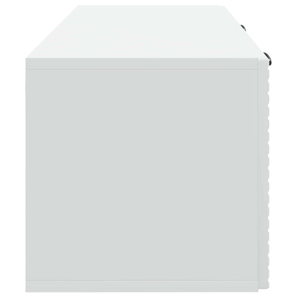 Стенно монтиран ТВ шкаф Бяло 78,5 x 31 x 30 см
